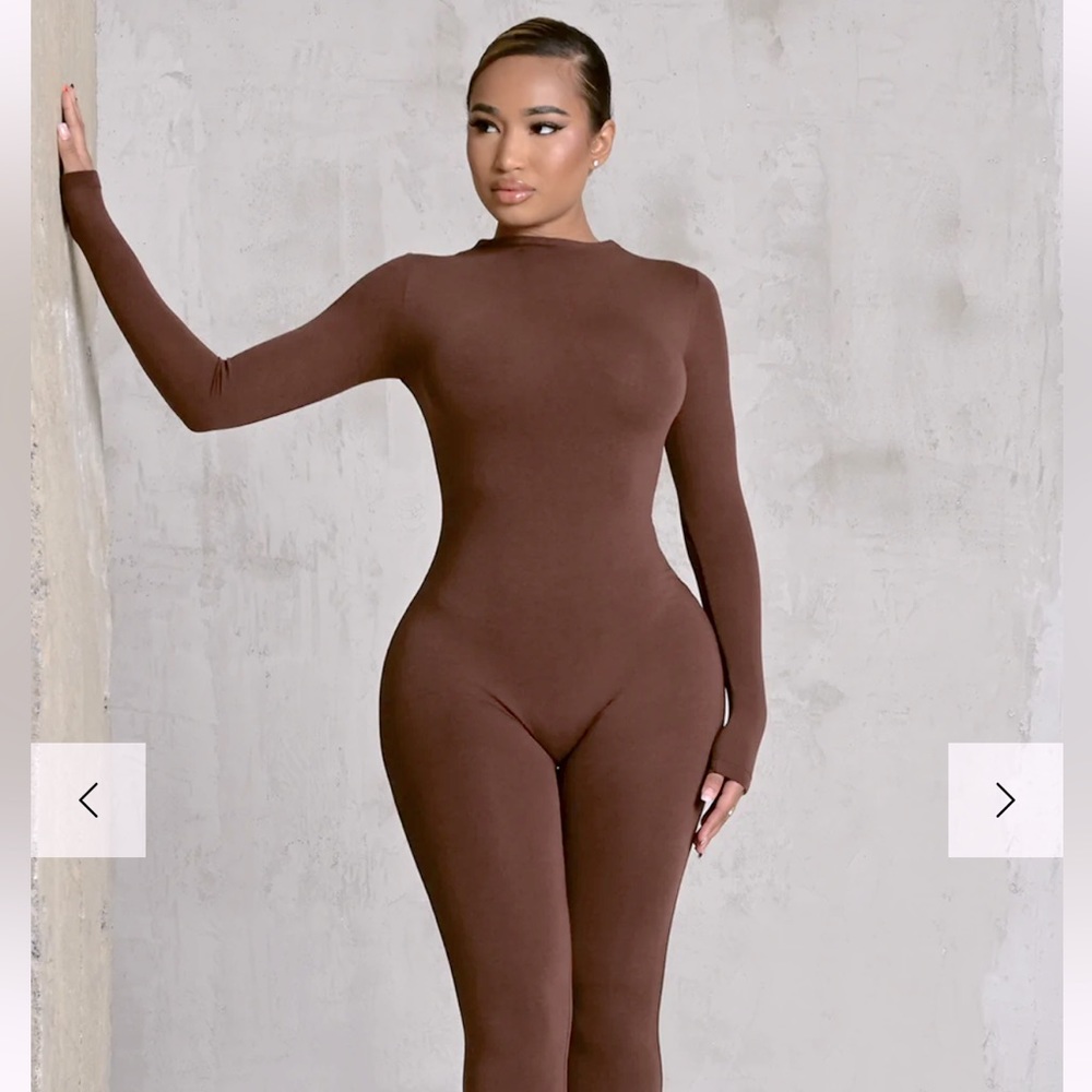 Chocolate colored jumpsuit size M
